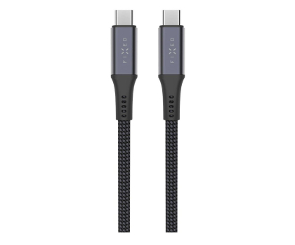 Kabel FIXED Pleciony Kabel USB-C/USB-C 1,2m USB4 gen2 4K/60Hz 240W gray FIXDBP-CC12-GR